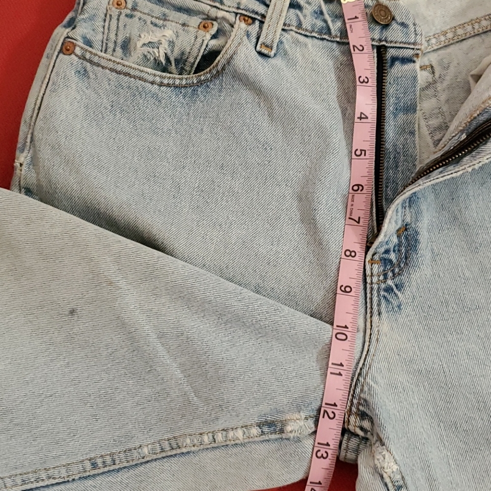 LEVI'S loose fit Straight Leg distressed 12 Med. - Picture 9 of 14